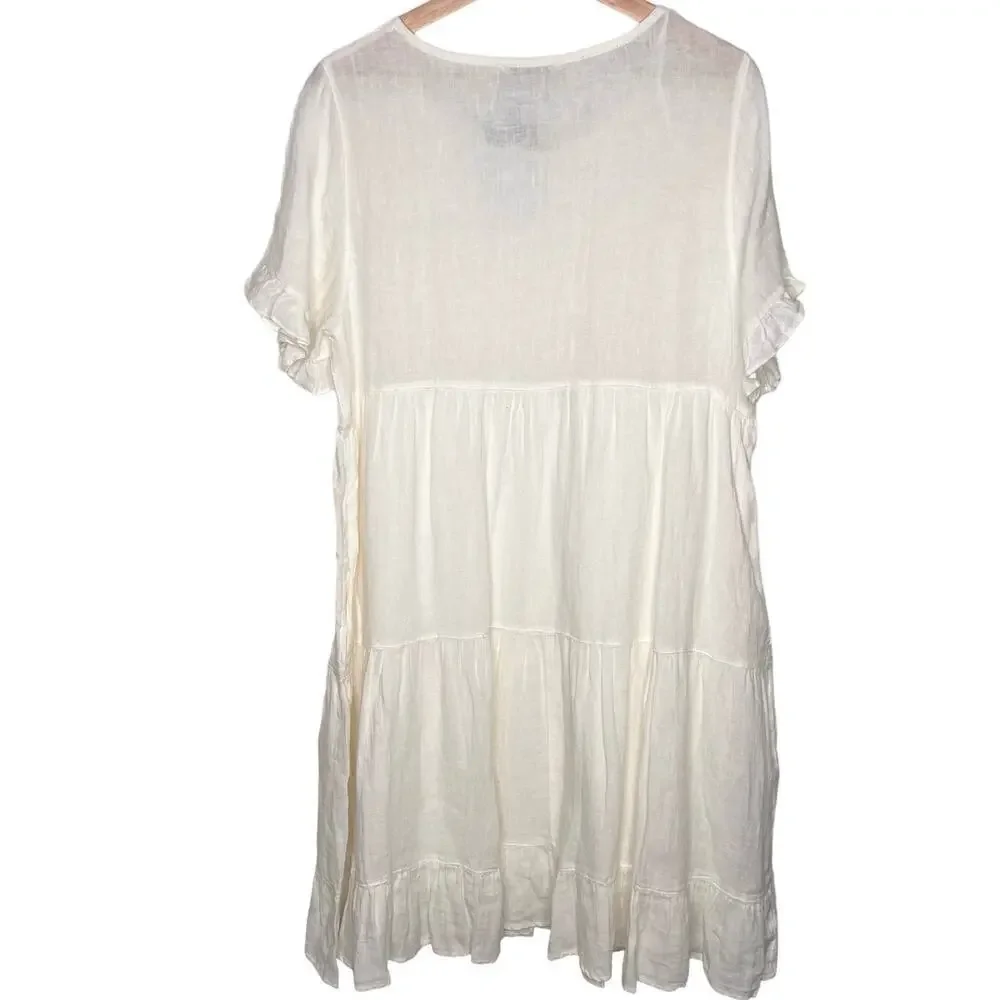 New Women’s Brave + True 100% Linen Clementine Dress Size S